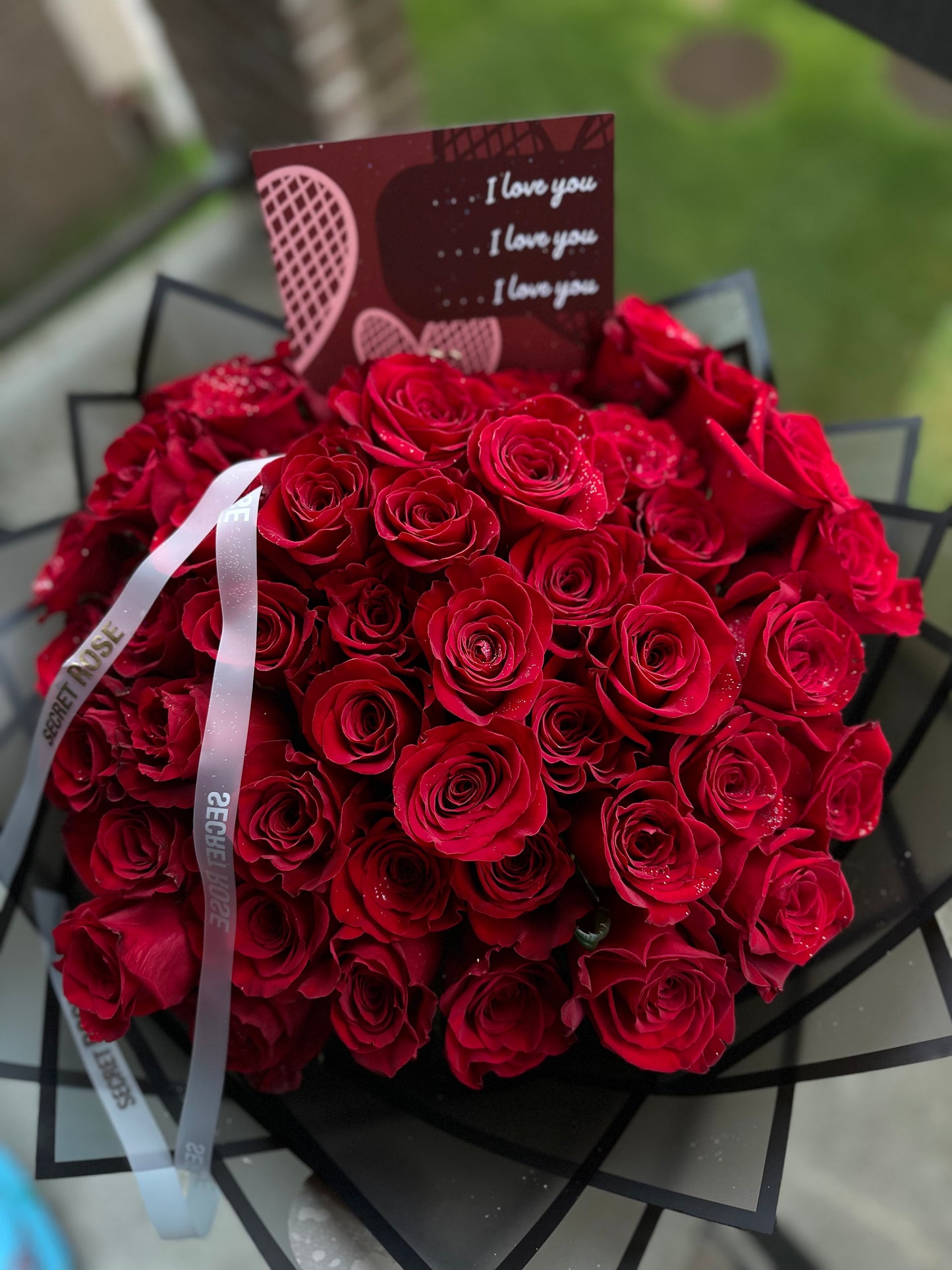 Bouquet de roses rouges