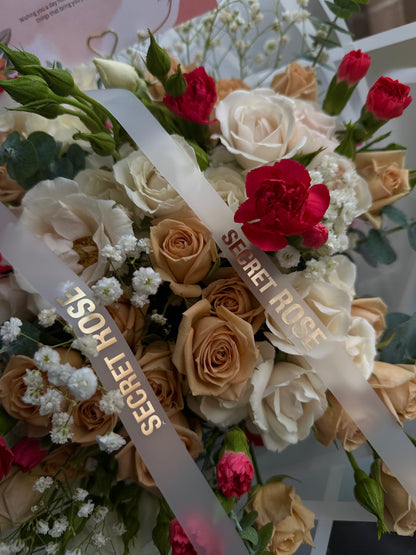 Spray Roses,Carnation Mini and Eucalyptus, Gypsophila