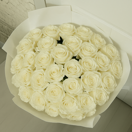 White Roses Bouquet